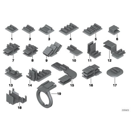 Halter - Pièce d'origine BMW 61138365568