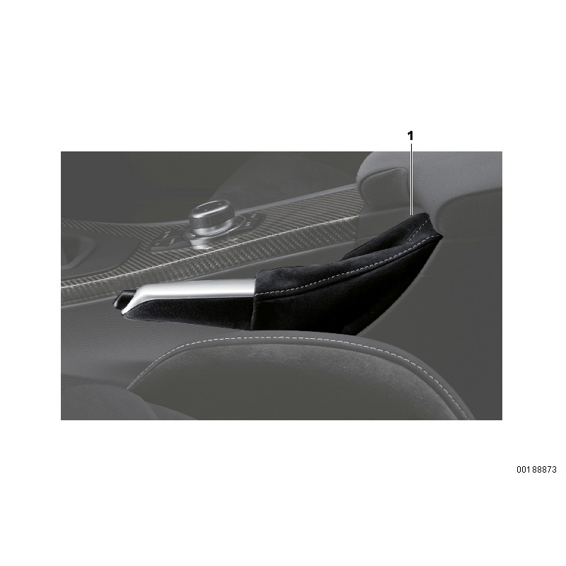 Poignée de frein à main - Soufflet de frein de stationnement - Pièce d'origine BMW 34402153752