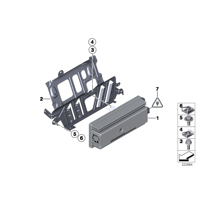 Amplificateur Harman Kardon - Pièce d'origine BMW 65129393182