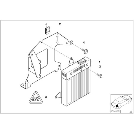 Amplificateur de haut-parleur Harman Kardon - Pièce d'origine BMW 65136920996