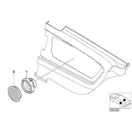 Haut-parleur de gamme moyenne Harman Kardon - Pièce d'origine BMW 65138368245