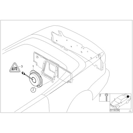 Subwoofer Harman Kardon - Pièce d'origine BMW 65138378552 Subwoofer Harman Kardon - Pièce d'origine BMW 65138378552
