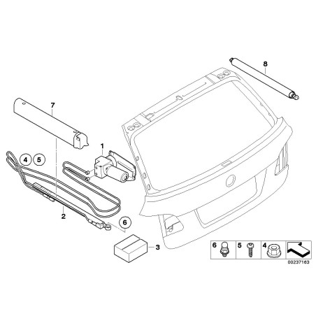 Fluide de l'unité hydraulique de hayon - Pièce d'origine BMW 51247163663 Fluide de l'unité hydraulique de hayon - Pièce d'origine BMW 51247163663