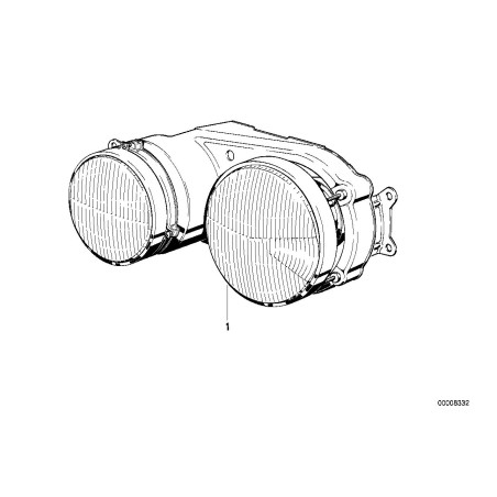 Phare Euro - Pièce d'origine BMW 63121367075 Phare Euro - Pièce d'origine BMW 63121367075