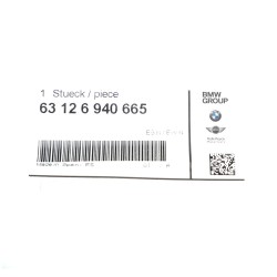 Support d'ampoule de clignotant avant de phare - Pièce d'origine BMW 63126940665