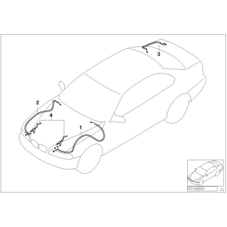 Ensemble de faisceaux de câblage de phares - Pièce d'origine BMW 61126939279