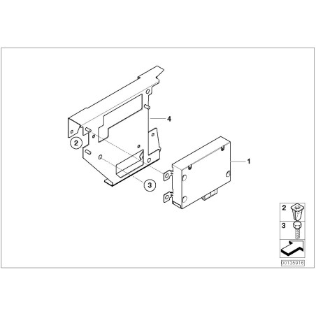 Module de casque - Pièce d'origine BMW 65126968161