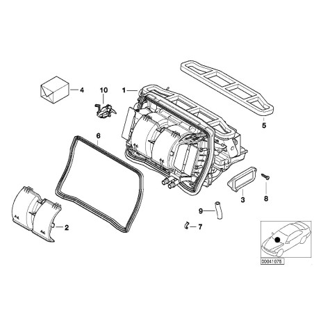 Boîtier de chauffage et de climatisation - Pièce d'origine BMW 64118372792