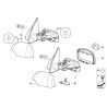 Rétroviseur extérieur chauffant gauche - Pièce d'origine BMW 51167039897 Rétroviseur extérieur chauffant gauche - Pièce d'origine BMW 51167039897
