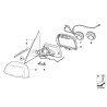 Rétroviseur extérieur chauffant gauche - Pièce d'origine BMW 51163448131 Rétroviseur extérieur chauffant gauche - Pièce d'origine BMW 51163448131