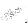 Rétroviseur extérieur chauffant gauche - Pièce d'origine BMW 51163448165 Rétroviseur extérieur chauffant gauche - Pièce d'origine BMW 51163448165