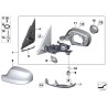 Rétroviseur extérieur chauffant gauche - Pièce d'origine BMW 51163455327 Rétroviseur extérieur chauffant gauche - Pièce d'origine BMW 51163455327