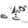 Rétroviseur extérieur chauffant gauche - Pièce d'origine BMW 51167179641 Rétroviseur extérieur chauffant gauche - Pièce d'origine BMW 51167179641