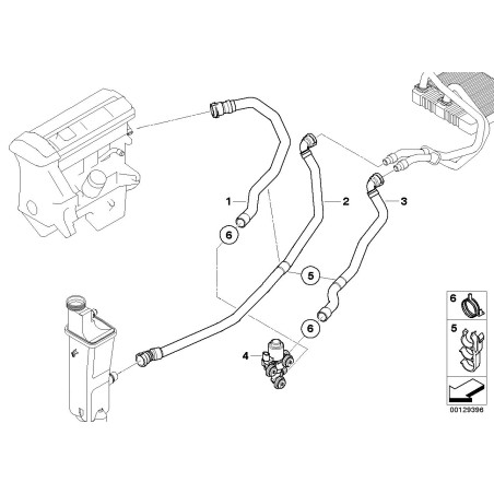 Soupape de commande de chauffage - Pièce d'origine BMW 64118369805