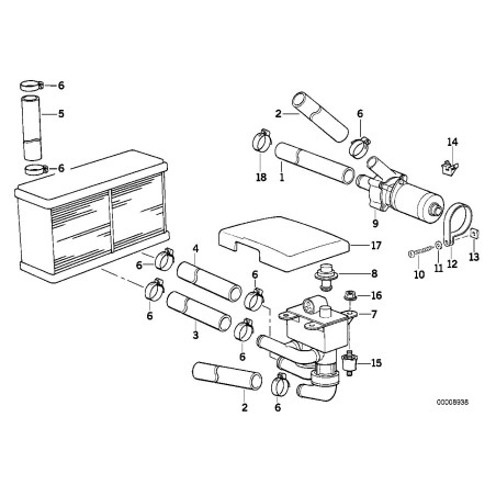 Soupape de commande de chauffage - Pièce d'origine BMW 64118391417