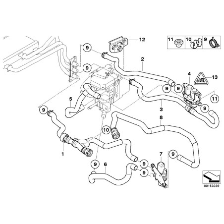 Soupape de commande de chauffage - Pièce d'origine BMW 64126927915 Soupape de commande de chauffage - Pièce d'origine BMW 64126927915