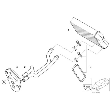 Noyau de chauffage - Pièce d'origine BMW 64111497527 Noyau de chauffage - Pièce d'origine BMW 64111497527