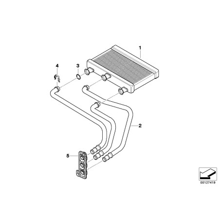 Noyau de chauffage - Pièce d'origine BMW 64116933922