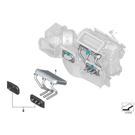 Noyau de chauffage - Pièce d'origine BMW 64116968204