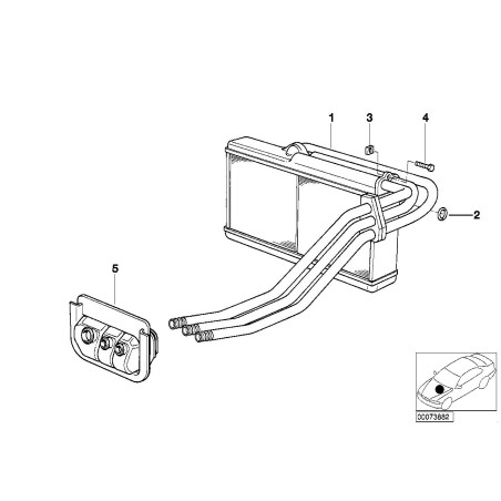 Noyau de chauffage - Pièce d'origine BMW 64118351171
