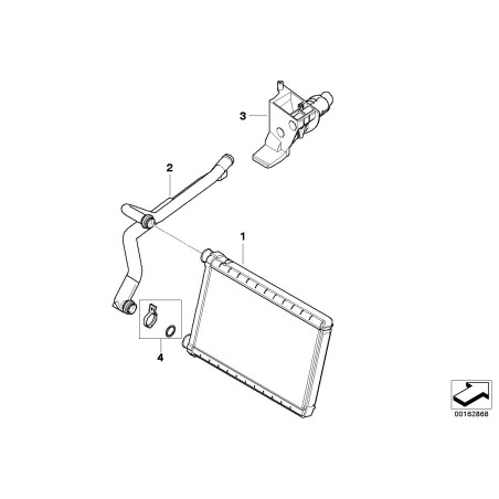 Noyau de chauffage - Pièce d'origine BMW 64119123506