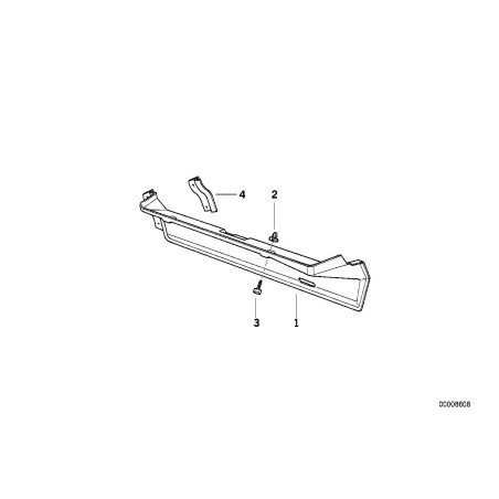 Panneau de chauffage - Pièce d'origine BMW 51718122360