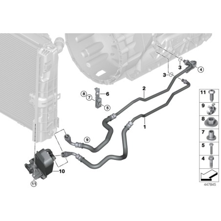 Échangeur de chaleur - Pièce d'origine BMW 17217536929
