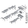 Pare-chocs arrière isolant thermique - Pièce d'origine BMW 51487374404 Pare-chocs arrière isolant thermique - Pièce d'origine BMW 51487374404