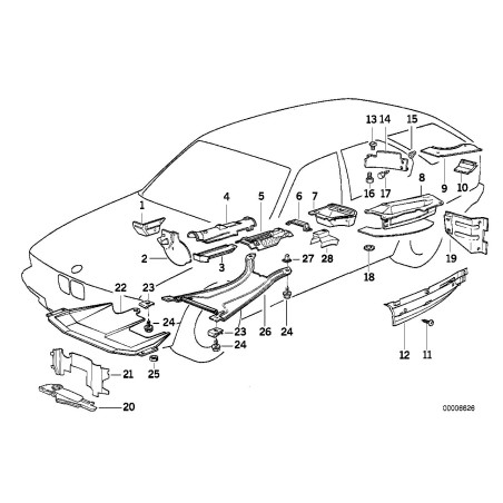 Isolant thermique - Pièce d'origine BMW 51488137981