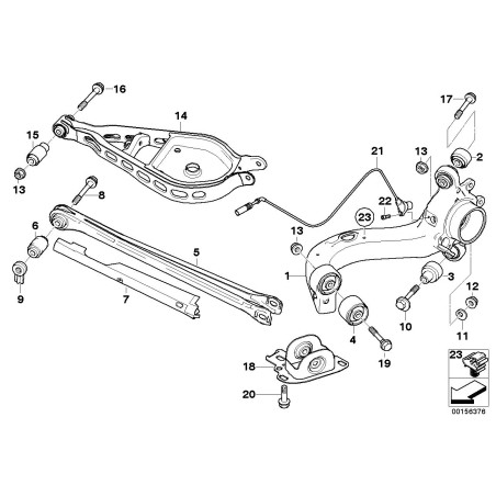 Boulon hexagonal - Pièce d'origine BMW 33171090824