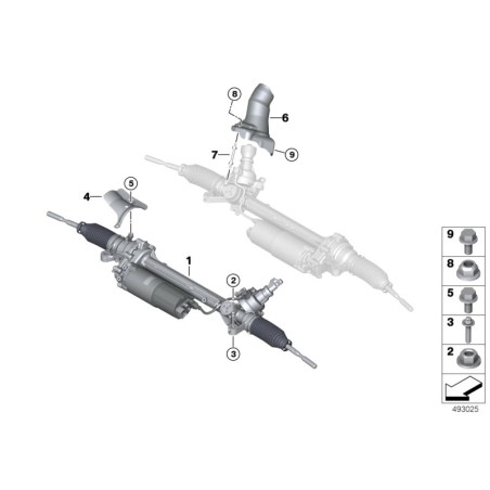 Écrou hexagonal 1 pièce - Pièce d'origine BMW 07119906050