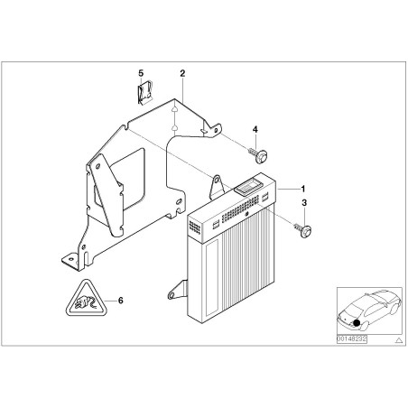 Amplificateur HiFi - Pièce d'origine BMW 65128368230