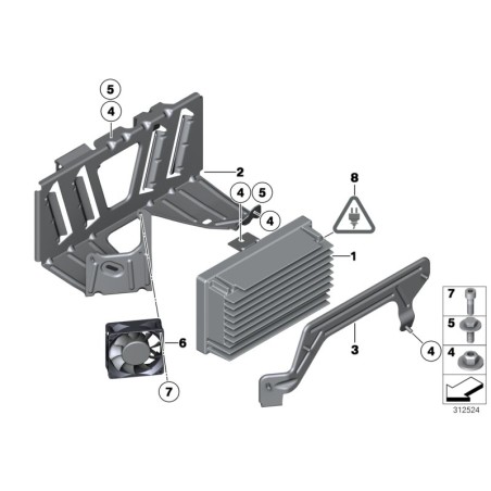 Amplificateur HiFi - Pièce d'origine BMW 65129264953