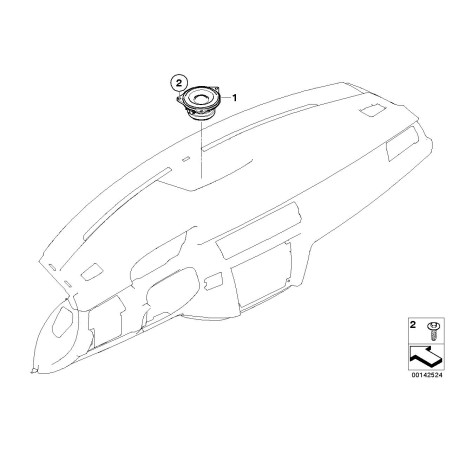Haut-parleur médium HiFi - Pièce d'origine BMW 65136930903