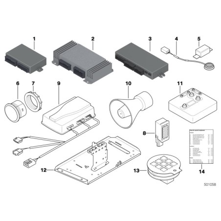 Haut-parleur HiFi de gamme moyenne - Pièce d'origine BMW 65138368237