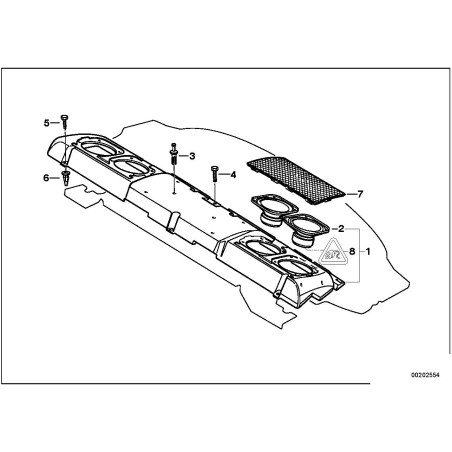 Haut-parleur de caisson de basses HiFi - Pièce d'origine BMW 65138352453 Haut-parleur de caisson de basses HiFi - Pièce d'origine BMW 65138352453