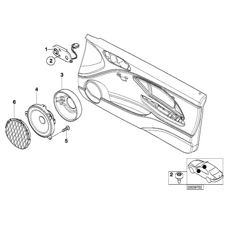 Enceinte d'aiguës HiFi pour haut-parleur avant - Ensemble de deux pièces d'origine BMW 2x65138374697. Enceinte d'aiguës HiFi pour haut-parleur avant - Ensemble de deux pièces d'origine BMW 2x65138374697.