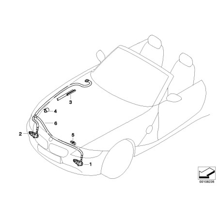 Buse haute pression - Pièce d'origine BMW 61677206645 Buse haute pression - Pièce d'origine BMW 61677206645