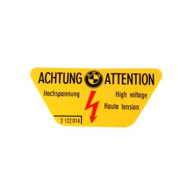 Étiquette haute tension - Pièce d'origine BMW 71212122014