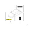 Étiquette haute tension - Pièce d'origine BMW 71212122014
