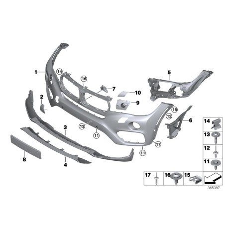 Système de support de caméra - Pièce d'origine BMW 51117352236 Système de support de caméra - Pièce d'origine BMW 51117352236