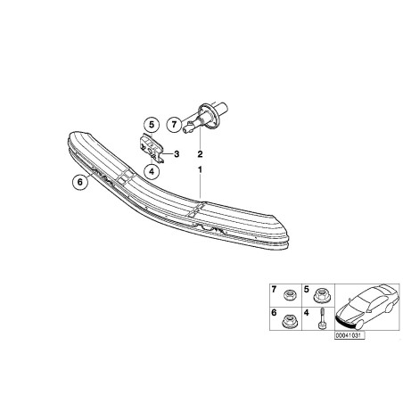 Support - Pièce d'origine BMW 51111977308