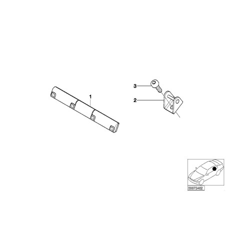 Support - Pièce d'origine BMW 72147006160 Support - Pièce d'origine BMW 72147006160