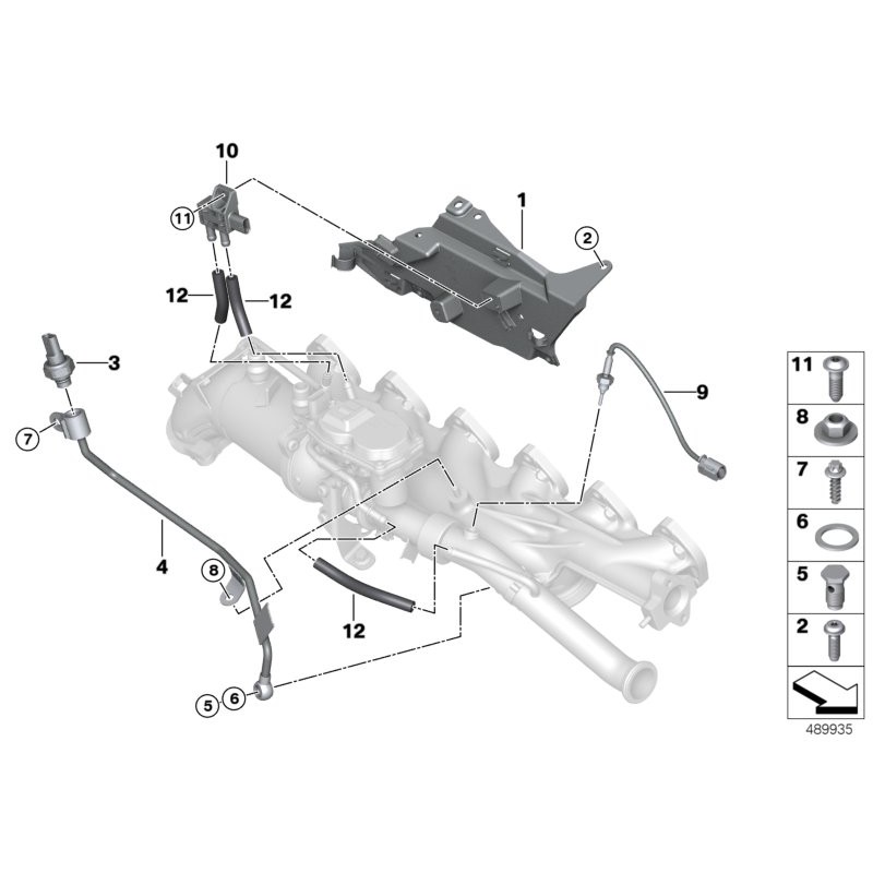 Boulon creux - Pièce d'origine BMW 13627811933