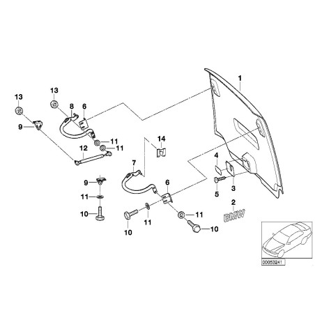 Emblème de capot - Pièce d'origine BMW 51148123297
