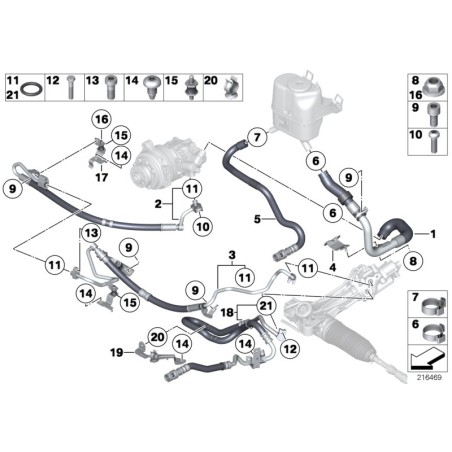 Collier de serrage - Pièce d'origine BMW 32416751127