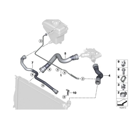 Collier de serrage - Pièce d'origine BMW 61131379580