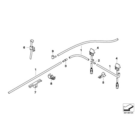 Connecteur de tuyau - Pièce d'origine BMW 61688248026
