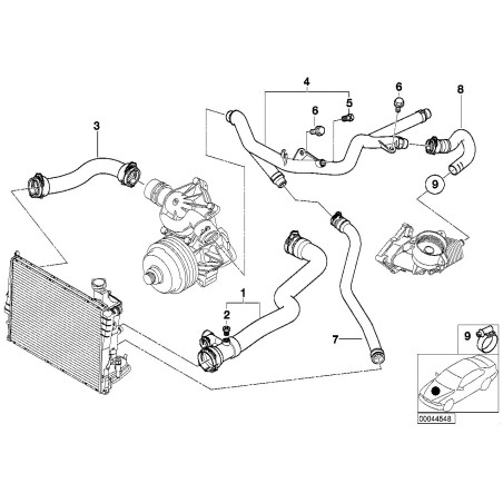 Tuyau Euro - Pièce d'origine BMW 11532247852 Tuyau Euro - Pièce d'origine BMW 11532247852
