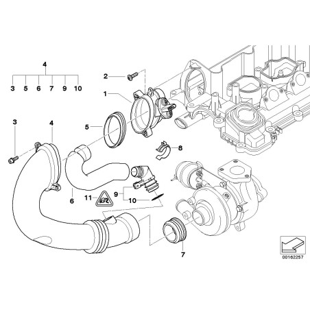 Débitmètre d'air à film chaud - Pièce d'origine BMW 13627787076 Débitmètre d'air à film chaud - Pièce d'origine BMW 13627787076